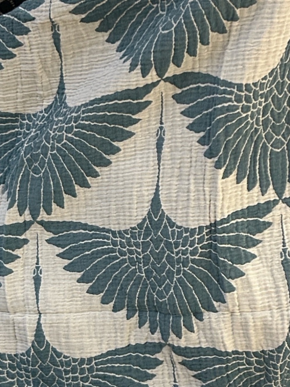 Luxury Woven King Bedspread in Teal 100% Cotton Quilted + Woven 2 Side NEW - Picture 12 of 16